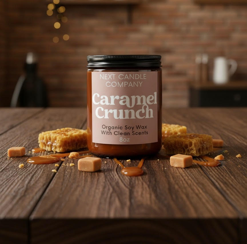 Caramel Crunch Soy Candle (8oz)
