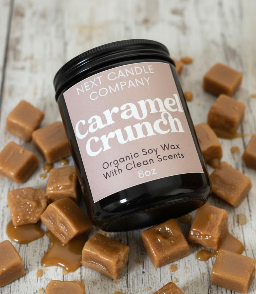 Caramel Crunch Soy Candle (8oz)
